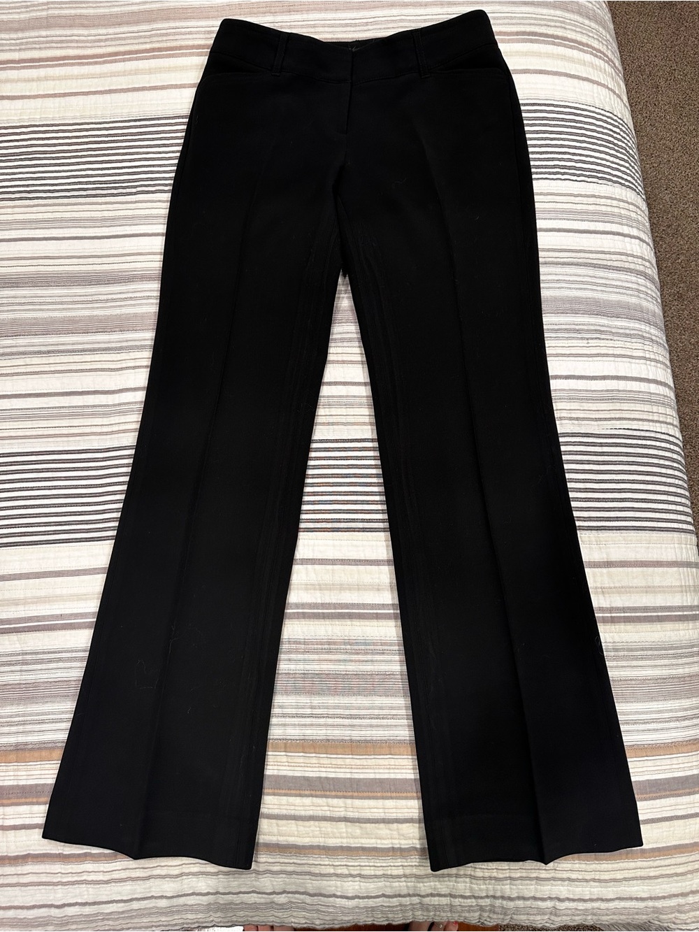 White House Black Market Black Modern Boot Pants